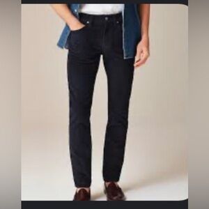 J.Crew 484 Slim Black Pants in Corduroy